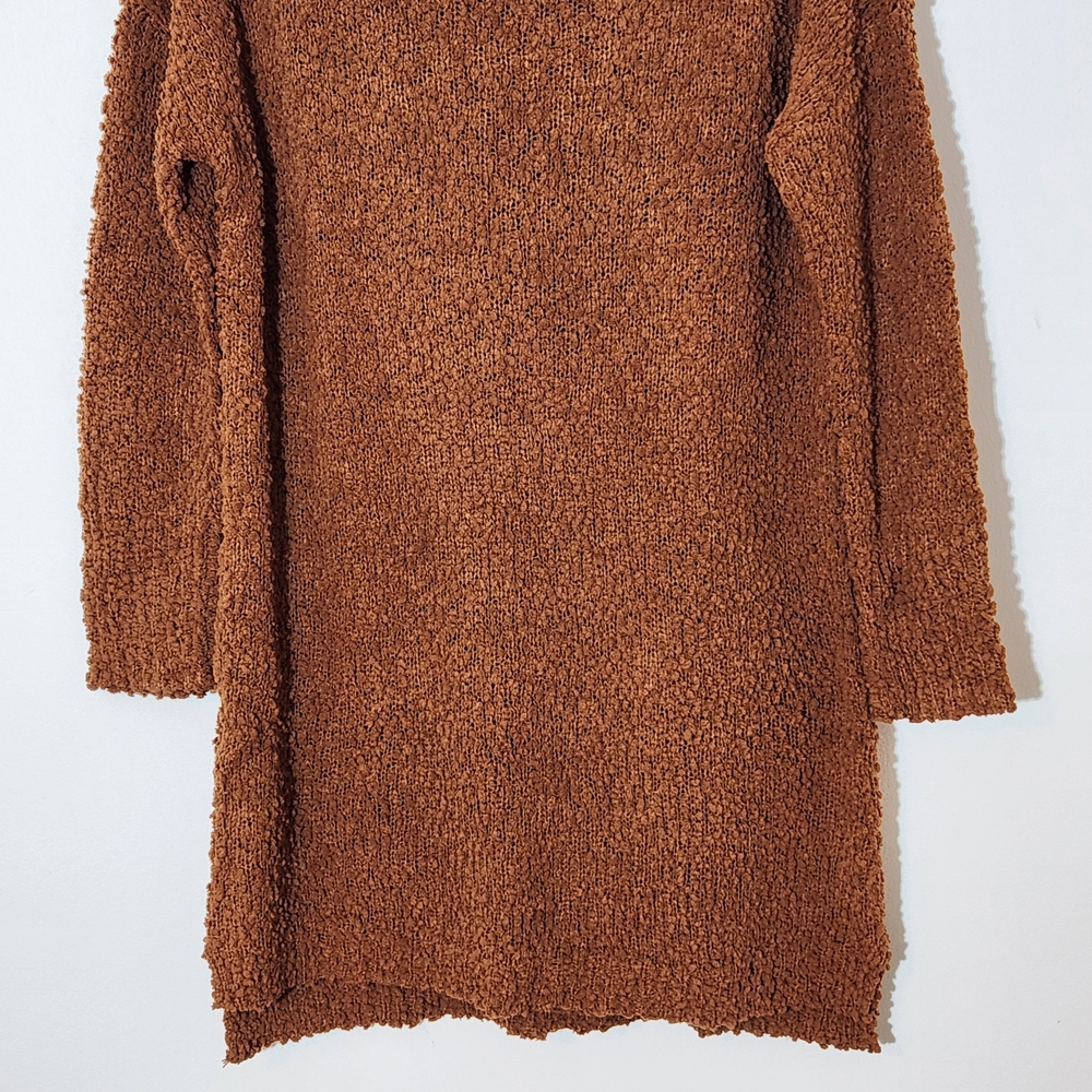 Umgee Long Sleeve Mini Brown Sweater Dress Size Small NWT - Picture 4 of 8